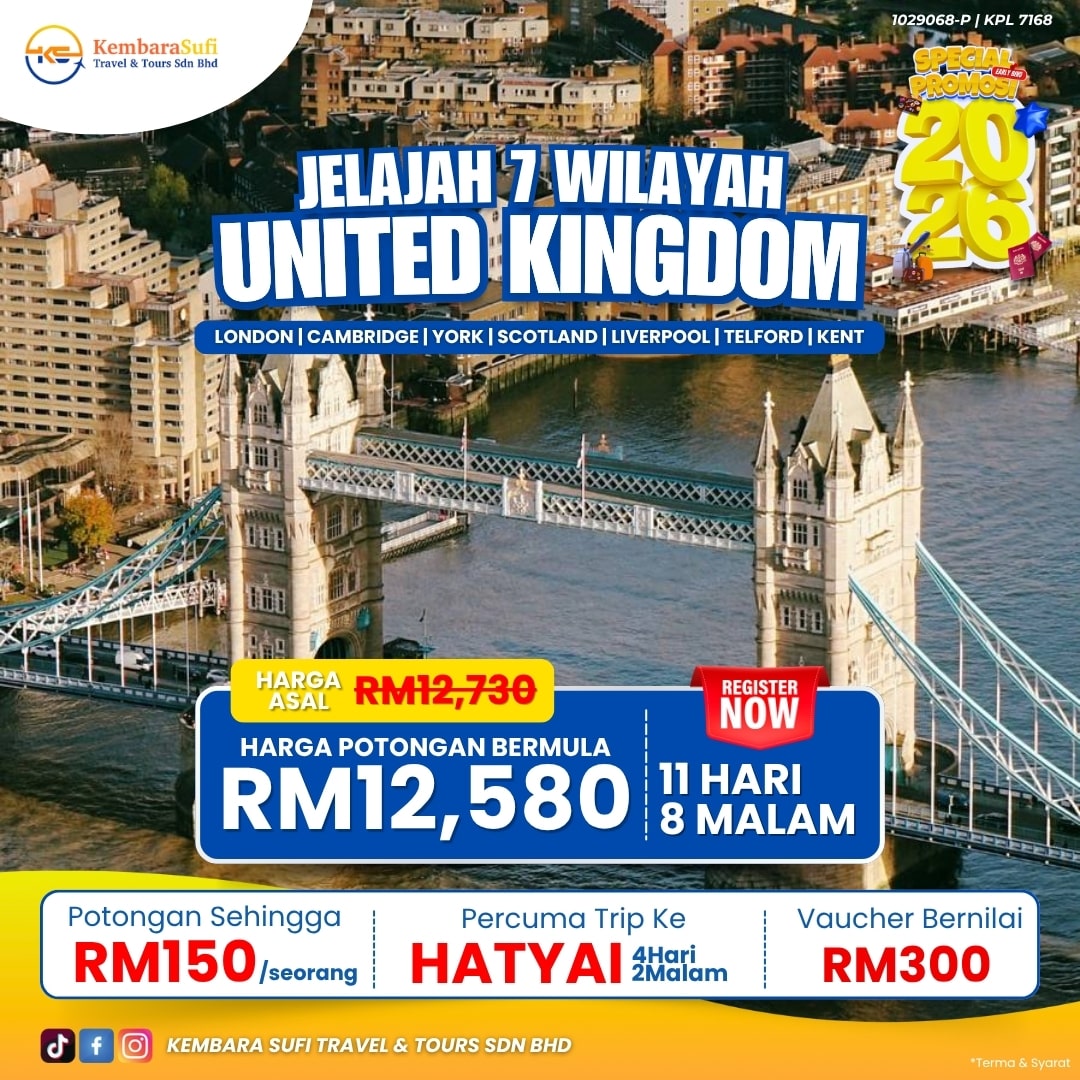 Pakej United Kingdom Kembara Sufi