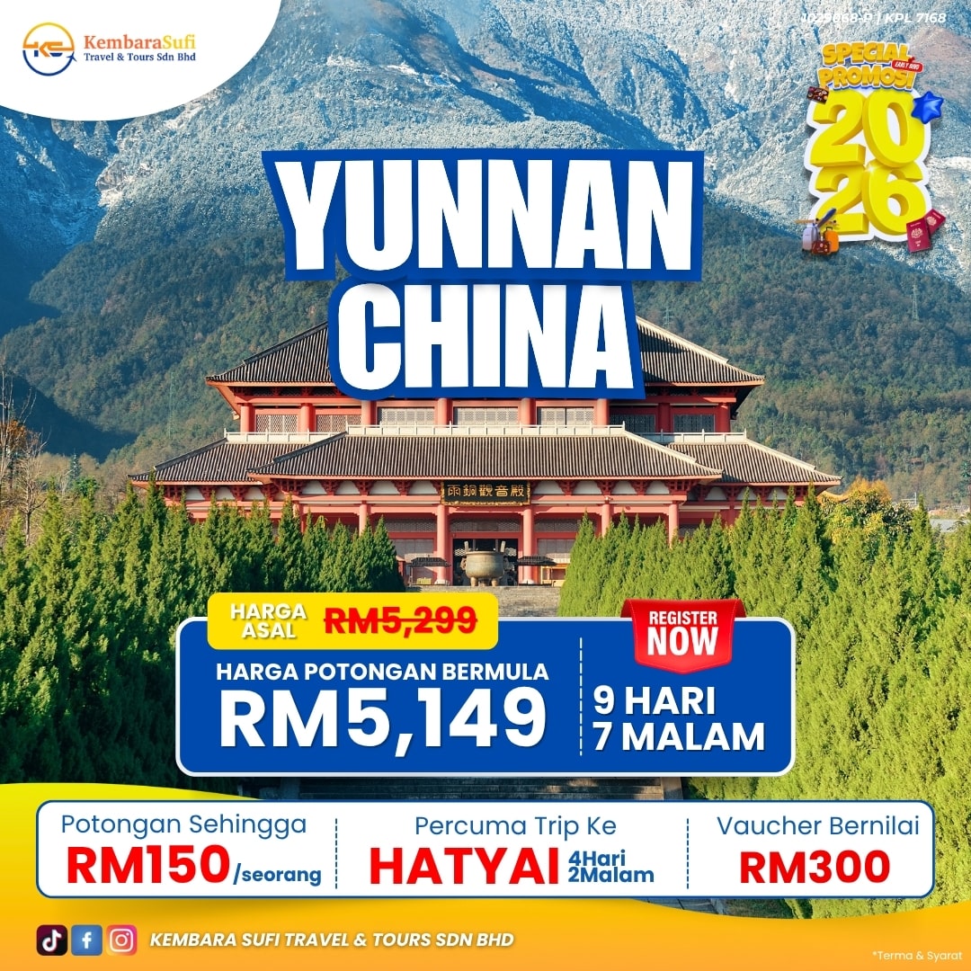 Pakej Yunnan China Kembara Sufi